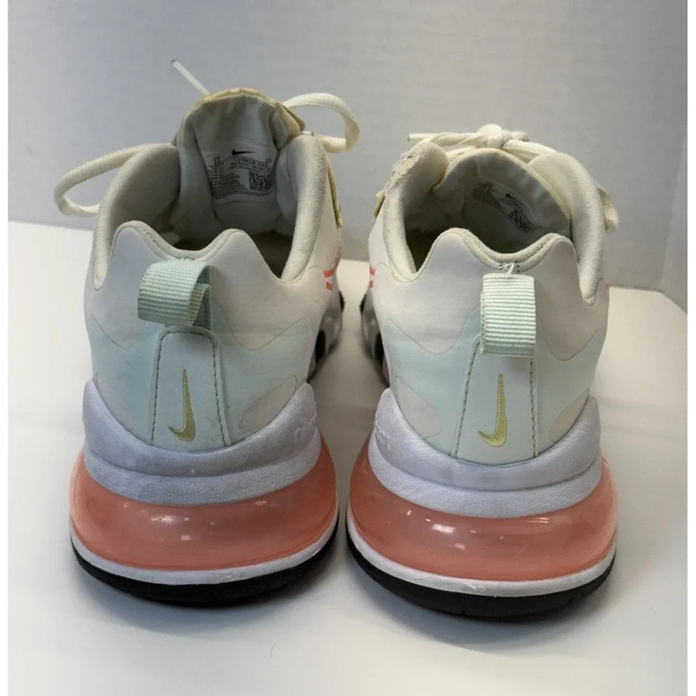 Nike Air Max 270 React 'Pale Ivory' CV8818-102‎ Women's Sz 10 Shoes